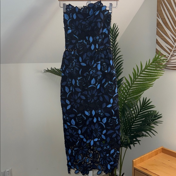 ELLIATT Times Dress in blue multi Navy - Picture 7 of 8